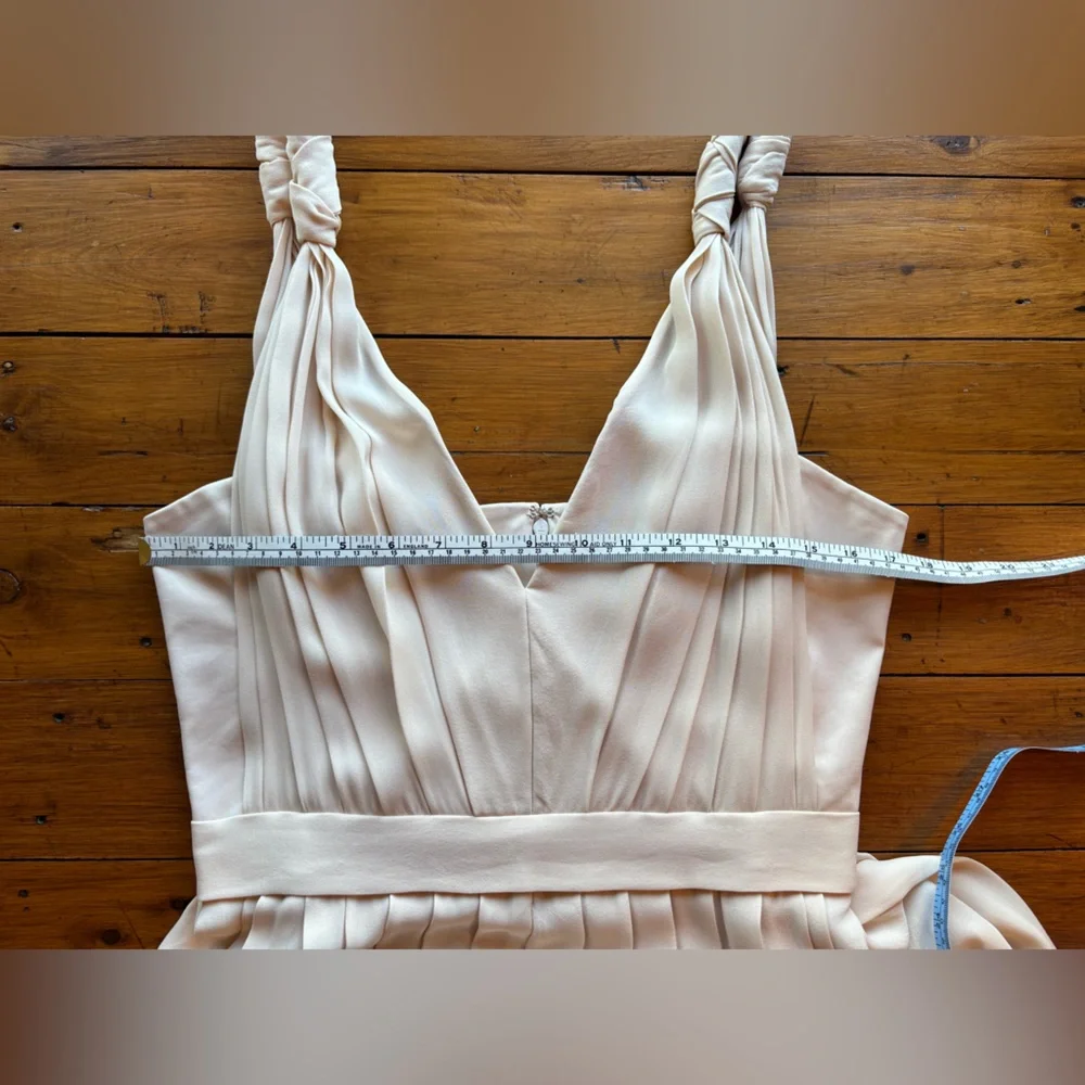 L’Agence Pleated Silk Chiffon Dress - Picture 6 of 10